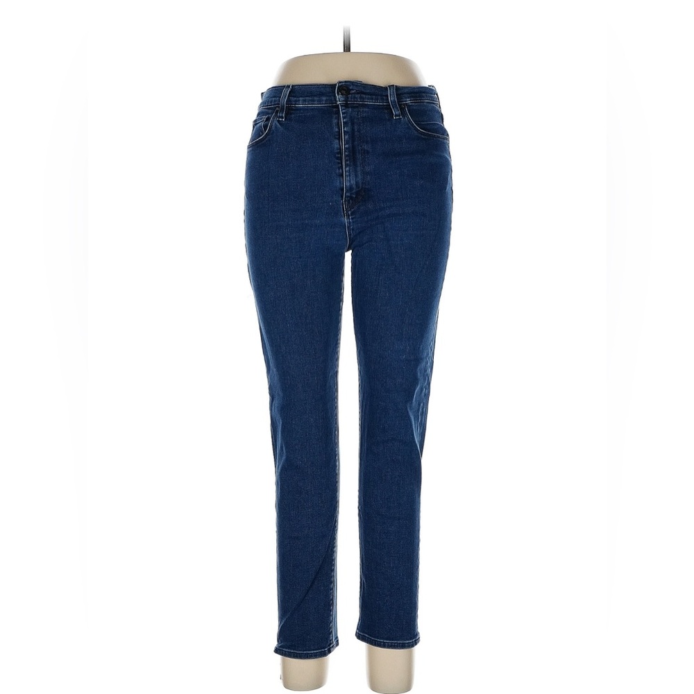 Hudson Jeans High-Rise Skinny Leg in Deep Blue